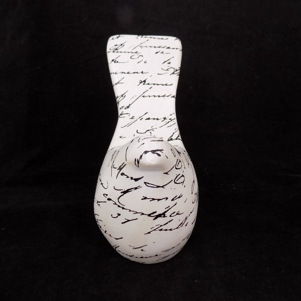 Set of 2 Ashland Black White Cursive Words Bird Blush Romance Decor New w/Flaws - Picture 6 of 12